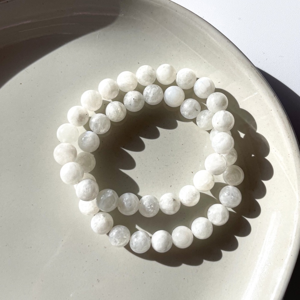 8mm Stretchy Moonstone Crystal Bracelet
